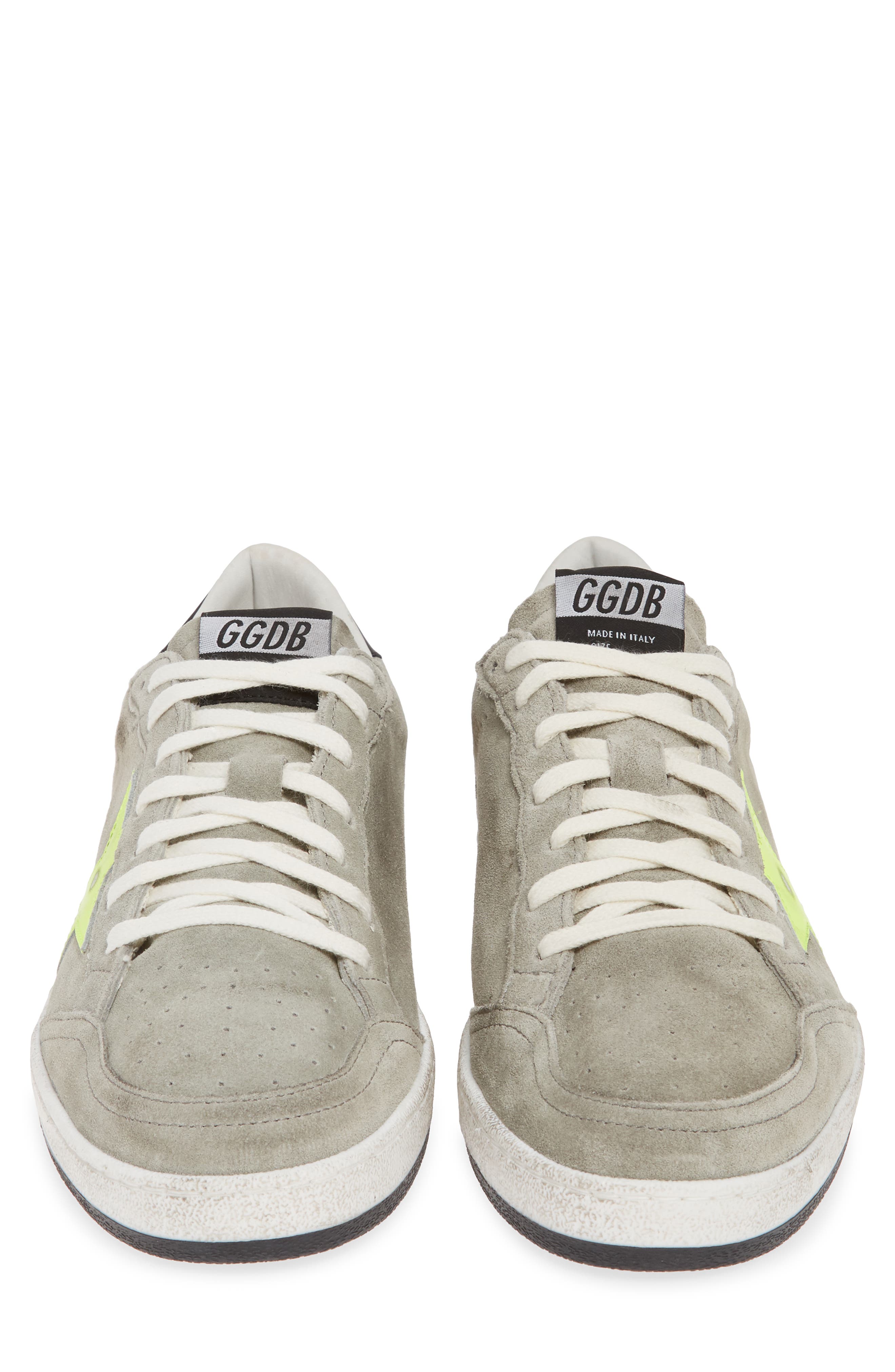 Ball Star Sneaker, Alternate, color, ICE SUEDE/ FLUO STAR