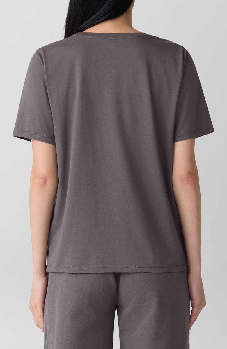 Eileen Fisher Crewneck Organic Cotton T-Shirt, Alternate, color, Rye