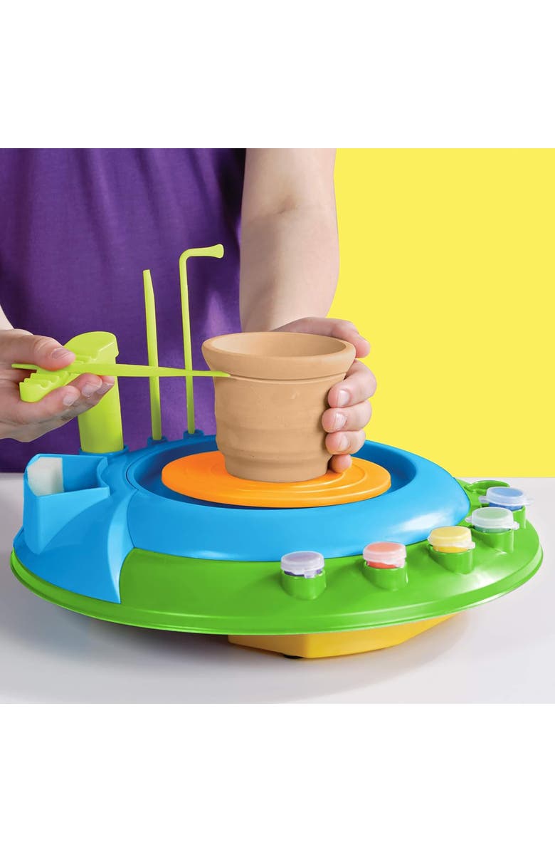 CRA-Z-ART Crazart Motorized Pottery Wheel Kit, Craft Kit, Batteries Required, Kids, Alternate, color, Multicolored
