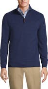 Lands' End Bedford Rib Quarter Zip Pullover Sweater