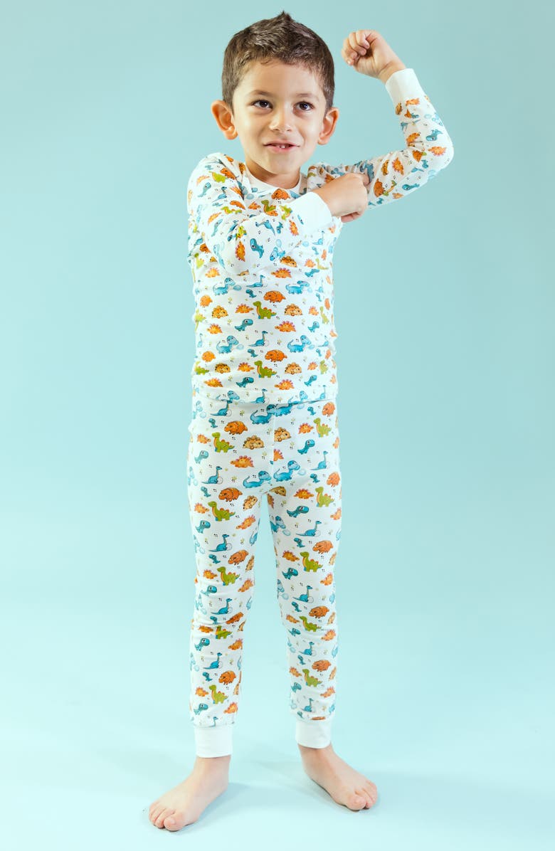 Norani Robots Stretch Organic Cotton Pajamas, Alternate, color, 