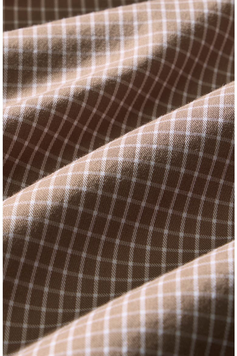 Kennedy Trim Fit Grid Button-Down Shirt, Alternate, color, MOCHA EVERETT GRID