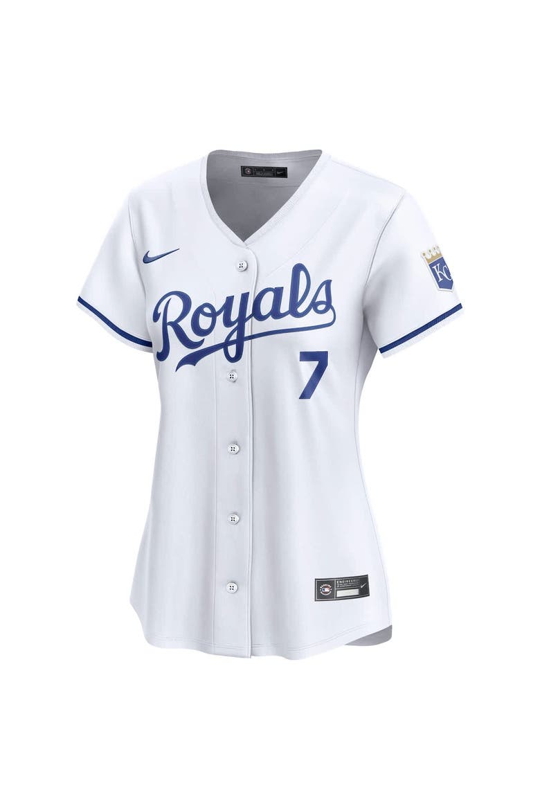 Women's Nike Bobby Witt Jr. White Kansas City Royals Home Limited Jersey, Alternate, color, White