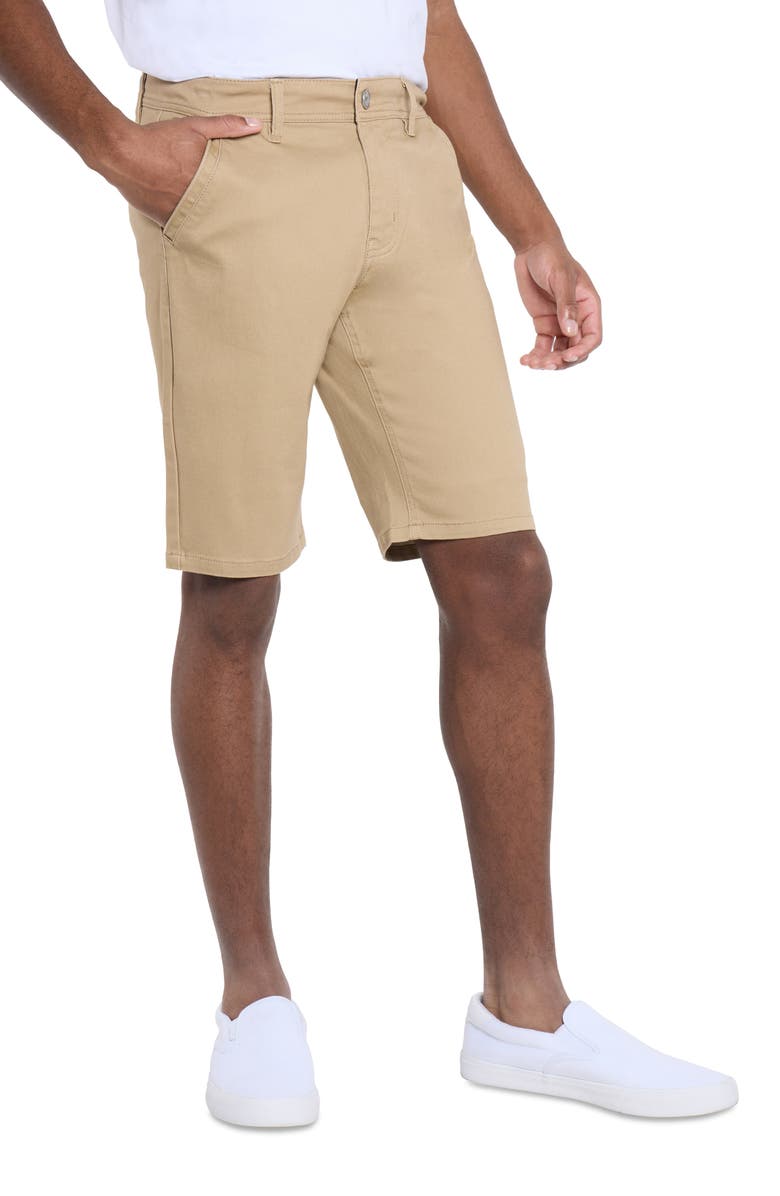 XRAY Flat Front Chino Shorts, Alternate, color, Khaki