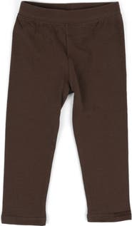 Leveret Girls Cotton Leggings, Solid Colors
