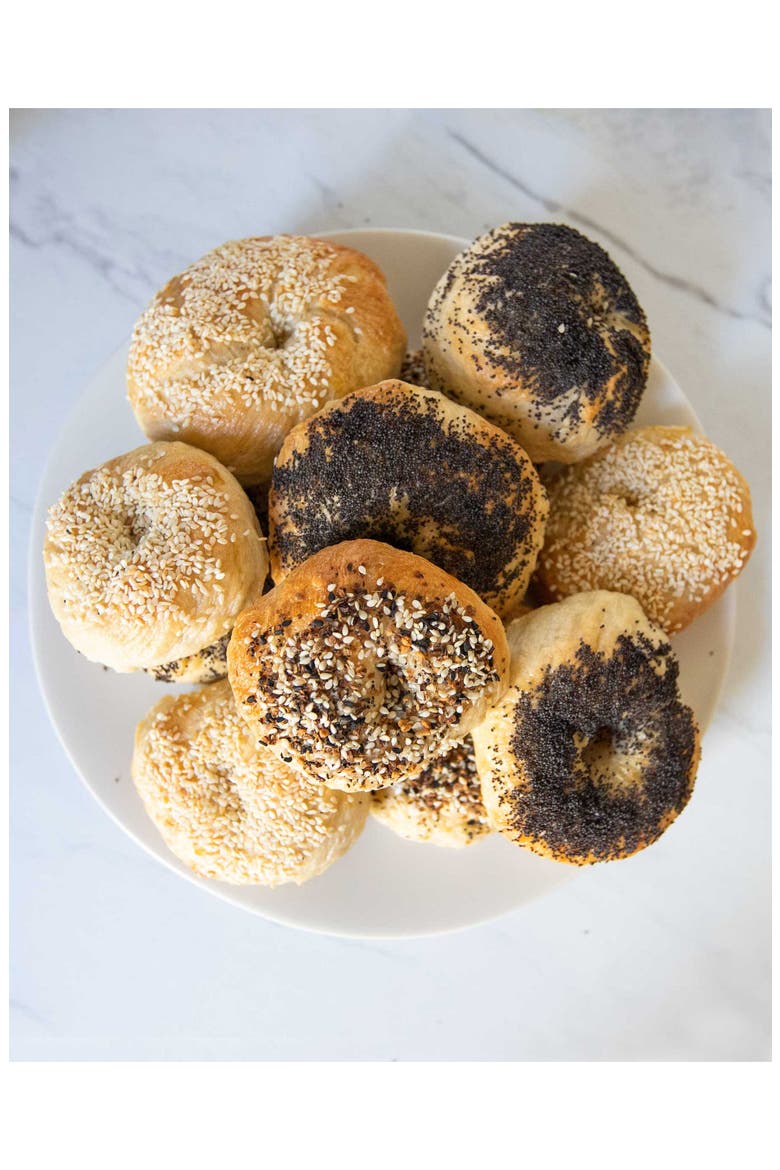 Mixed Dozen Bagels Making Kit, Alternate, color, RED