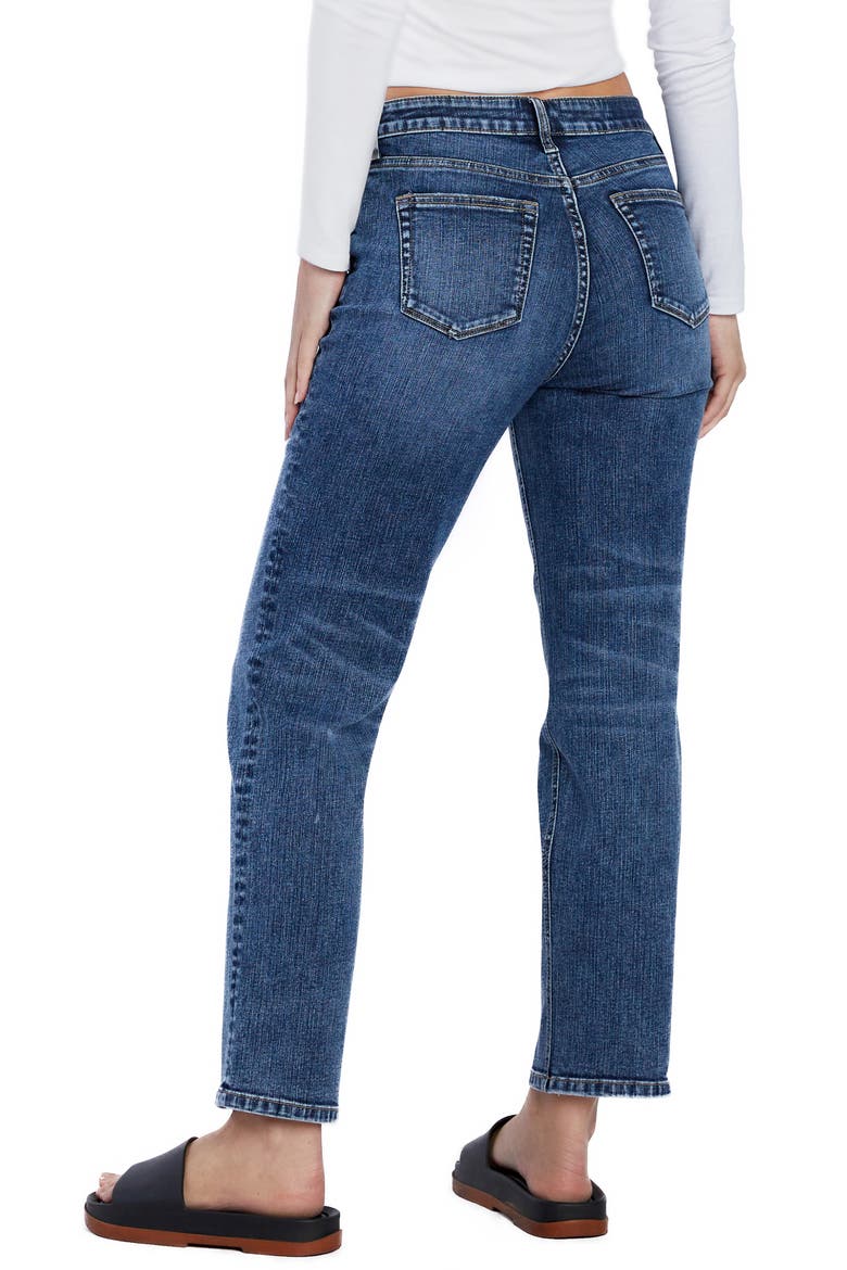 High Waist Boyfriend Jeans, Alternate, color, CLASSY BLUE