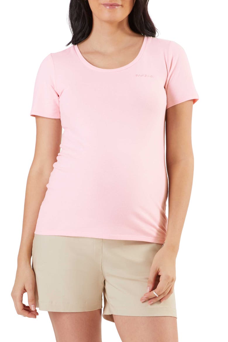 Mama Embroidered T-Shirt, Main, color, PINK
