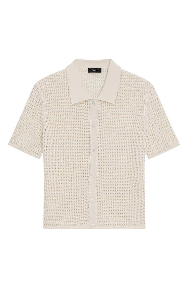 Theory Neo Open Stitch Linen Blend Mesh Cardigan, Alternate, color,