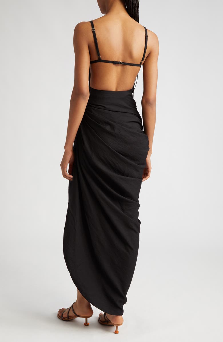 Jacquemus La Robe Saudade Asymmetric Maxi Dress, Alternate, color,