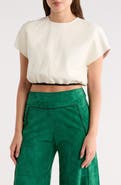 Longchamp Cropped Leather Top