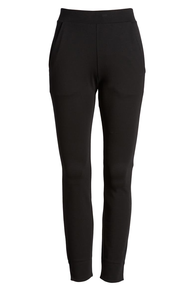 7/8 Ponte Leggings, Alternate, color, BLACK
