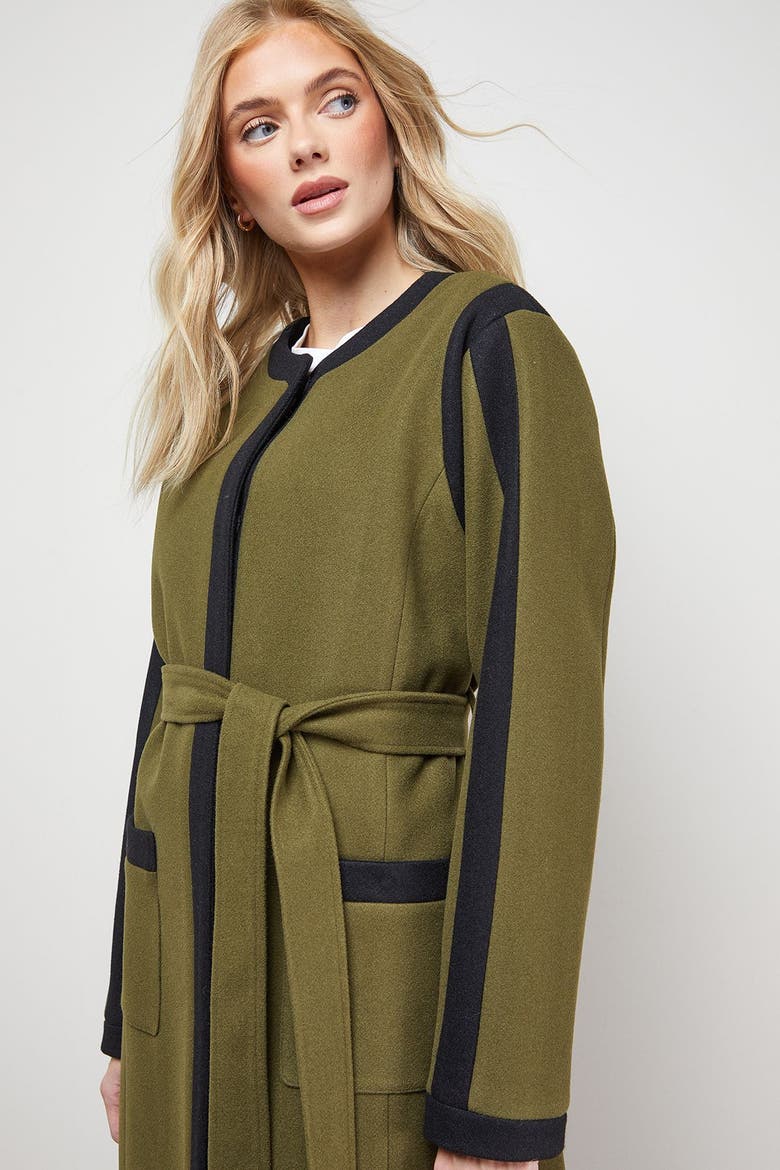 Tipped Coat, Alternate, color, Olive