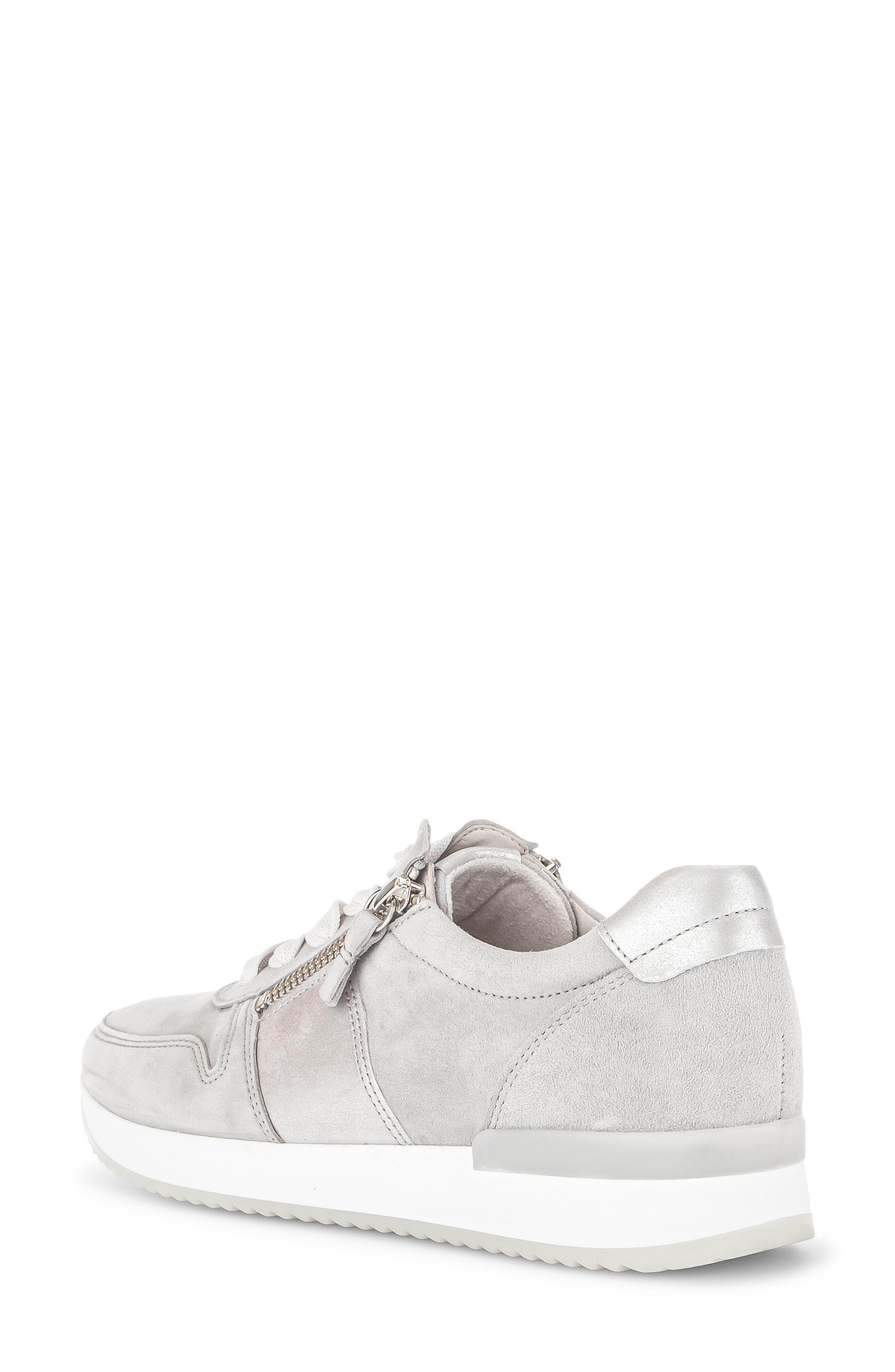 Gabor 23.420 Zip Sneaker, Alternate, color, Light Grey