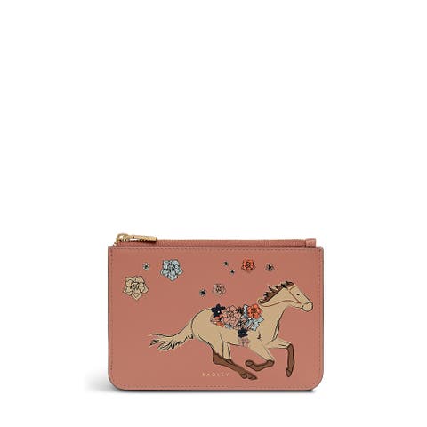 Kentucky Derby Spring 2026 Horse Small Ziptop Coin Purse