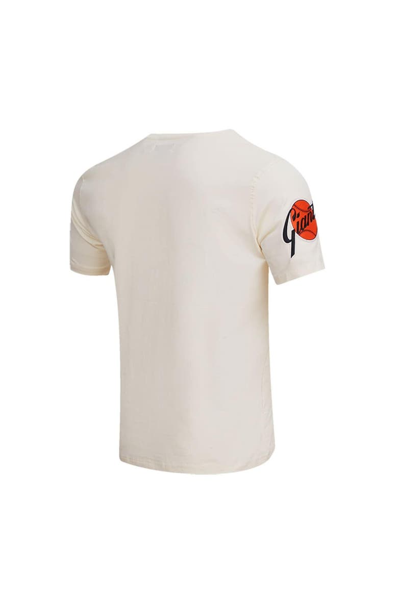 Men's Pro Standard Cream San Francisco Giants Cooperstown Collection Old English T-Shirt, Alternate, color, Cream