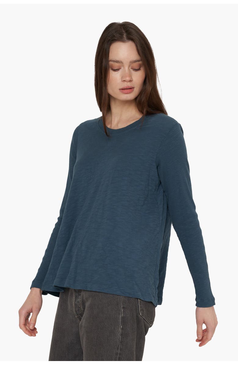 WILT Clothing Crew Trapeze Long Sleeve Mixed, Alternate, color, Petro