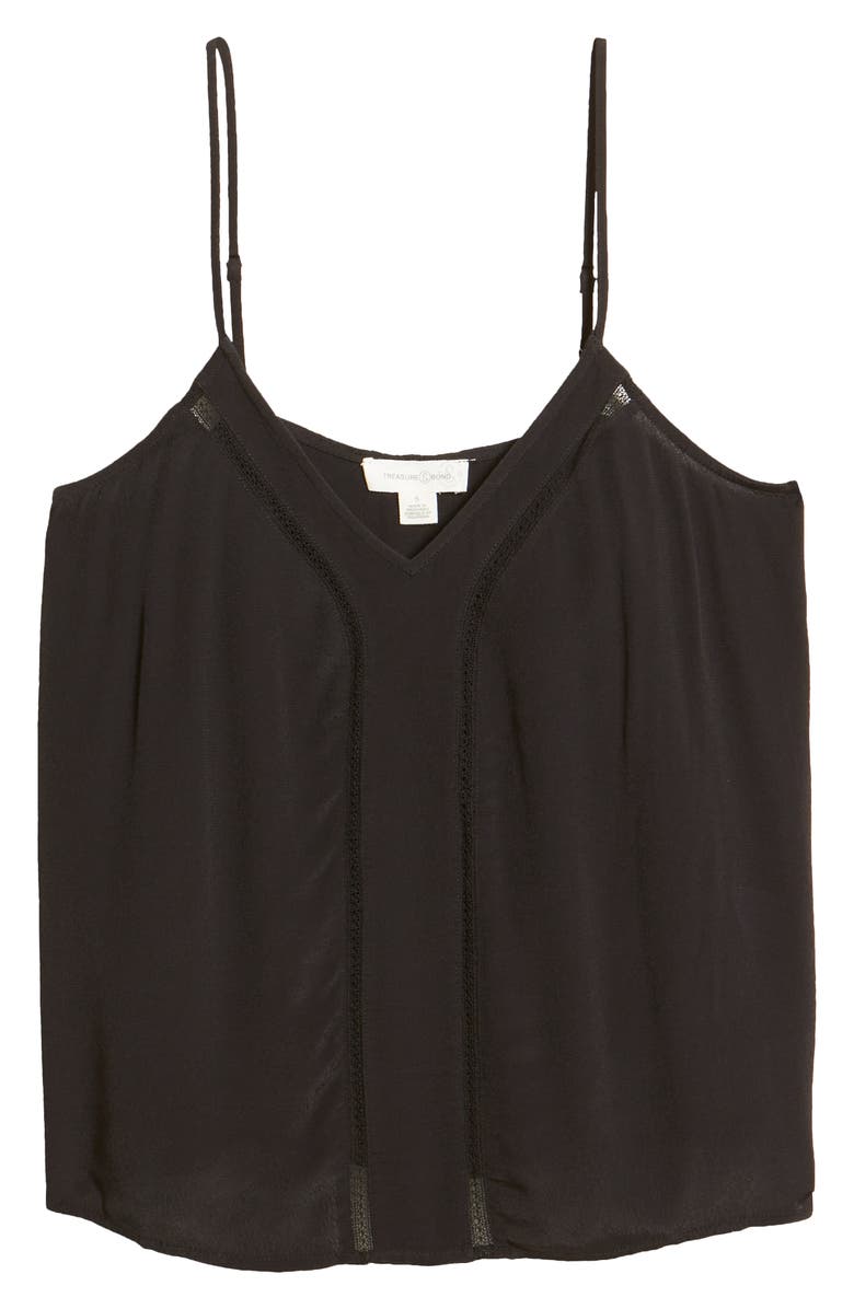 Treasure & Bond Lace Inset Camisole, Alternate, color,