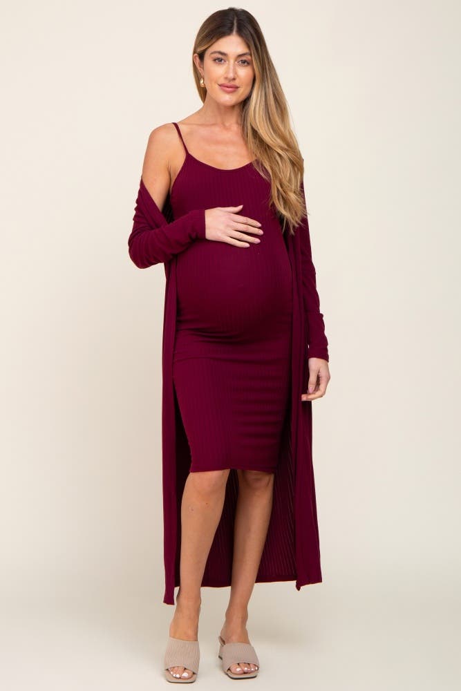 Ribbed Cardigan 2 Piece Set - image 5