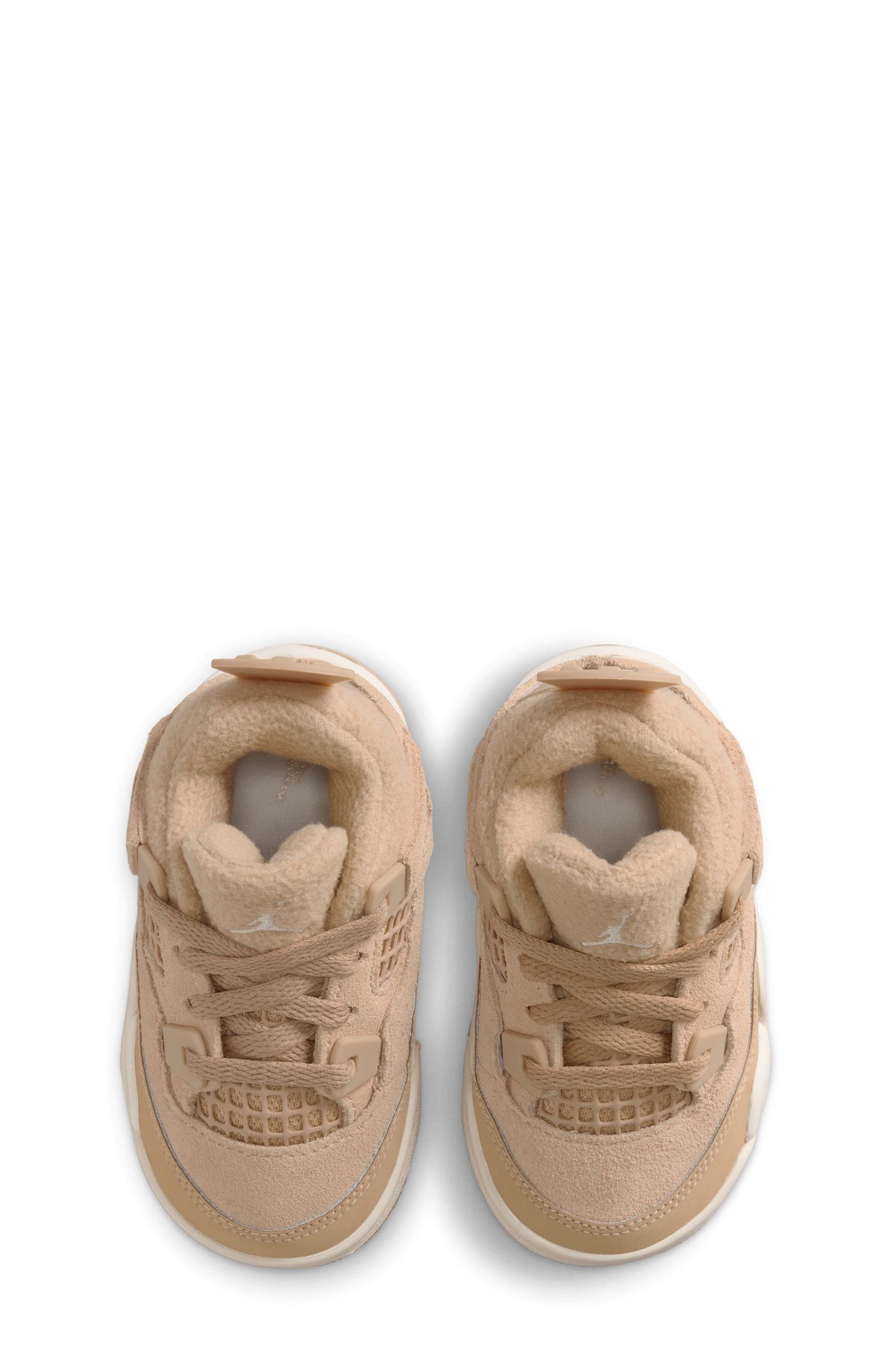 Nike Kids' Jordan 4 Retro Sneaker, Alternate, color, Hemp/ Light Orewood