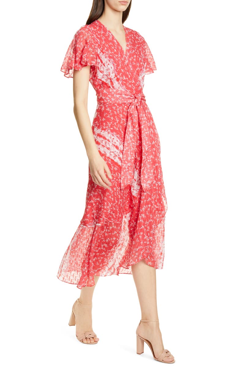 Tanya Taylor New Blaire Floral Silk & Cotton Dress, Alternate, color, 