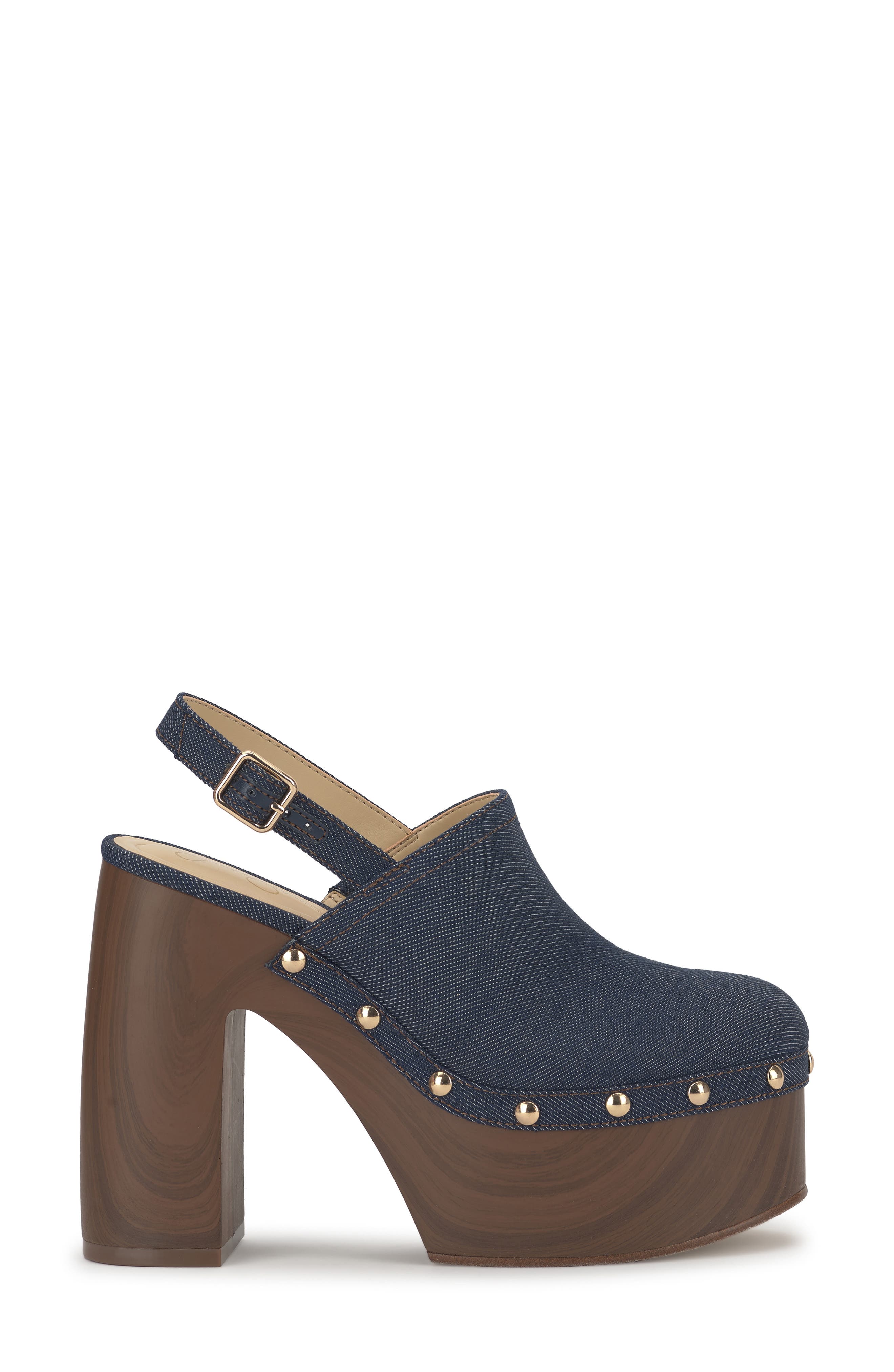Caze Stud Platform Sandal, Alternate, color, INDIGO 01