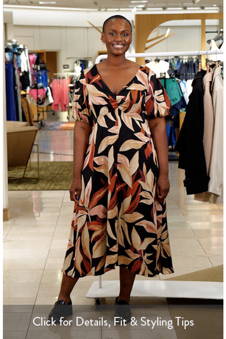 Laura Print Midi Dress video