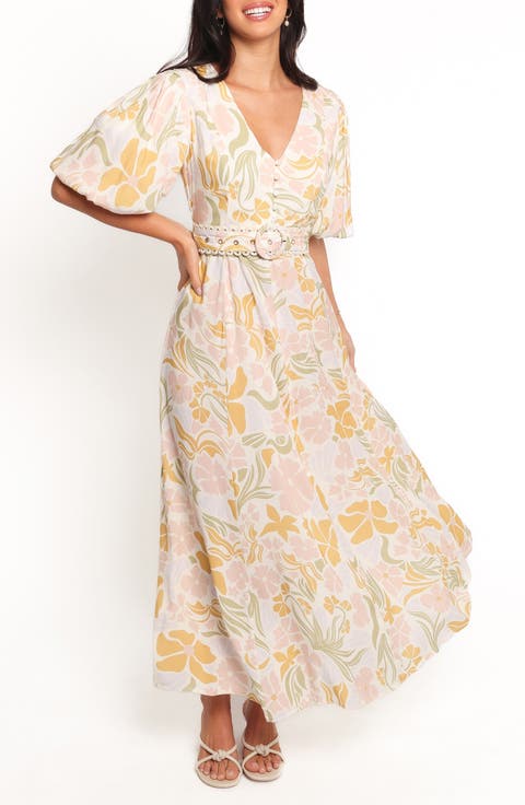Reva Floral Print Maxi Dress