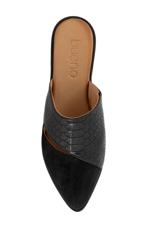 Bueno Blaze Pointed Toe Mule In Black