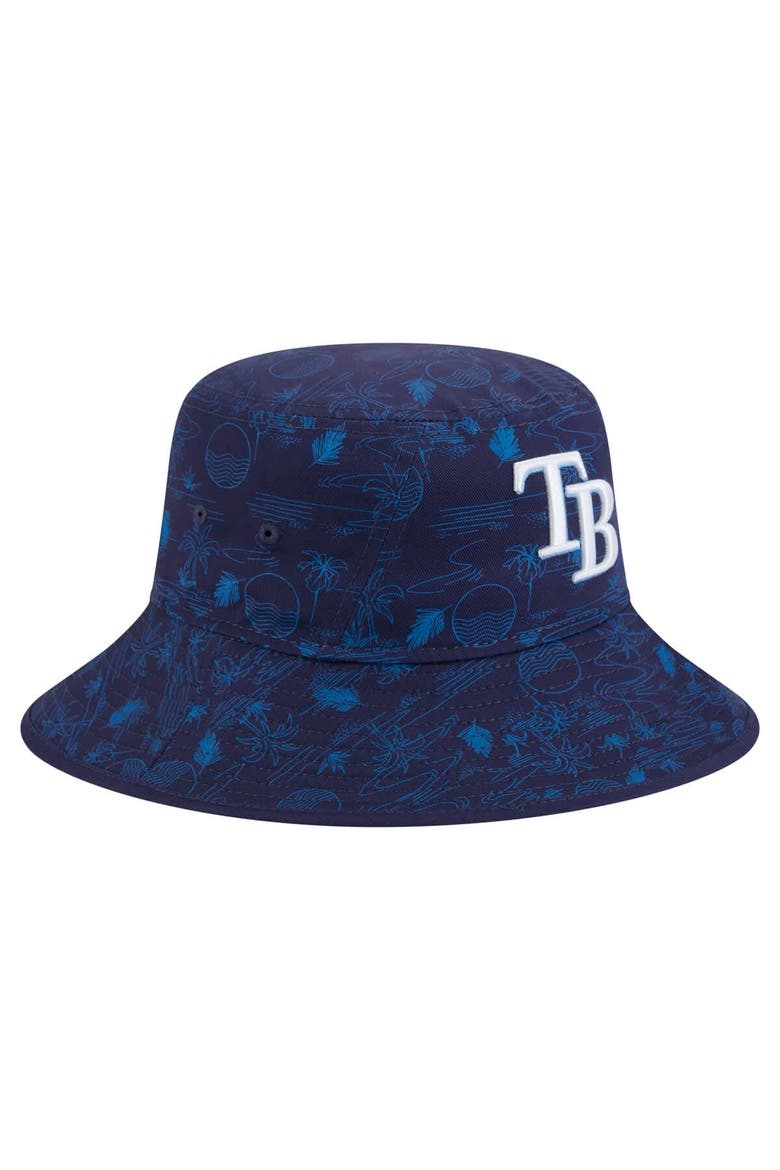 Men's New Era  Navy Tampa Bay Rays 2025 Spring Training All Over Print Bucket Hat, Alternate, color, Navy