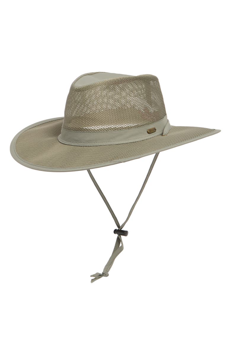 Scala UPF 50+ No Fly Zone<sup>™</sup> Nylon Outback Hat, Main, color, Willow