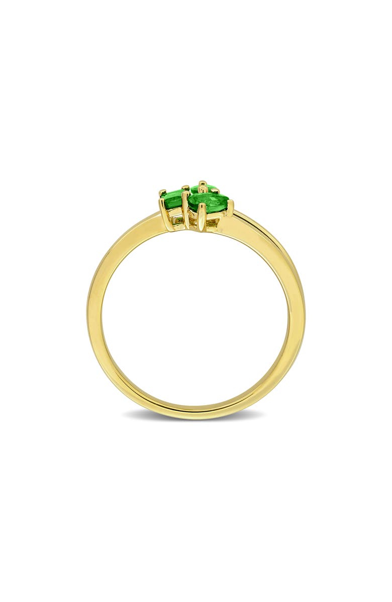 DELMAR Multiple Cut Tsavorite Cluster Ring, Alternate, color, Green