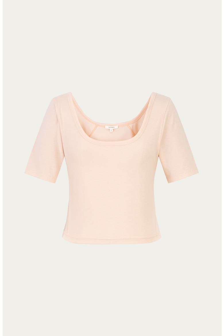 Classics Squareneck T-Shirt, Alternate, color, Peach