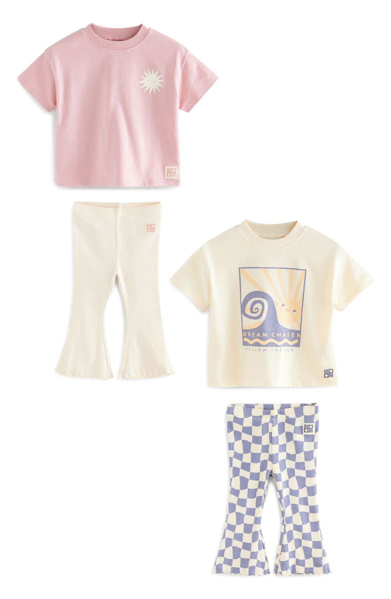 NEXT Kids' 4-Pack Graphic T-Shirts & Leggings Set, Main, color, 