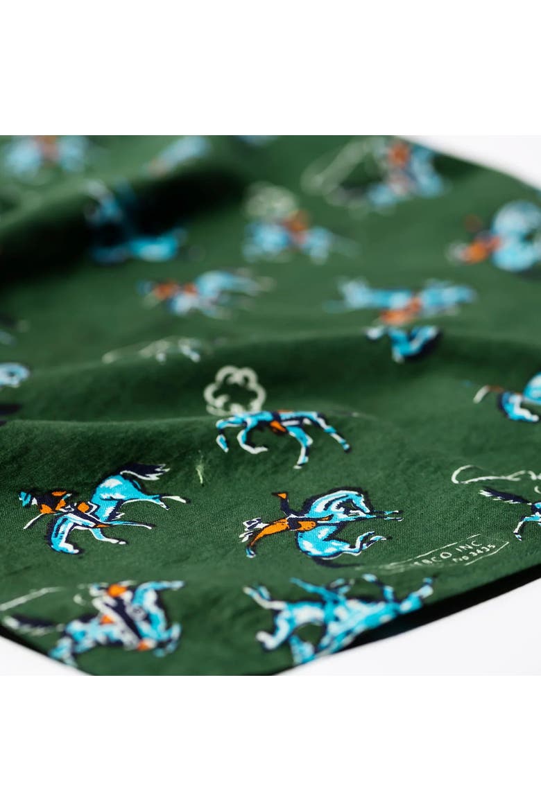 Hand Printed Kids Apron With Kerchief, Alternate, color, Cowboy