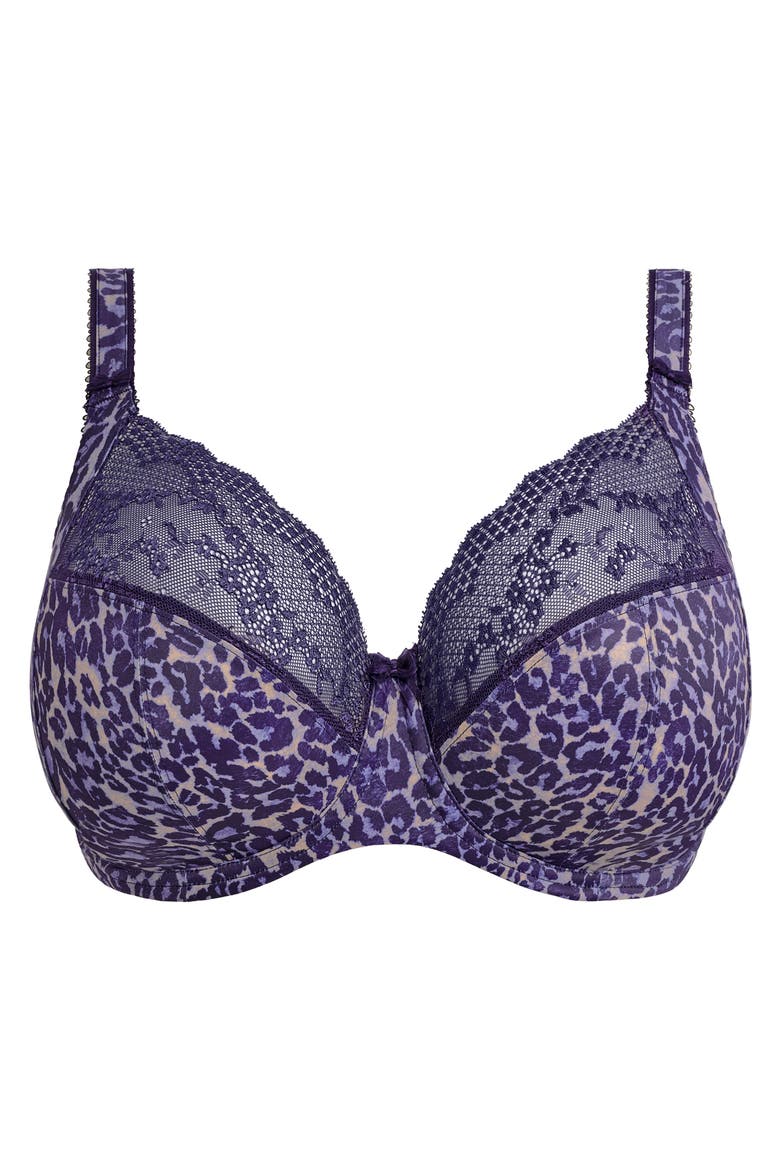 Lucie Full Figure Underwire Plunge Bra, Alternate, color, MIDNIGHT