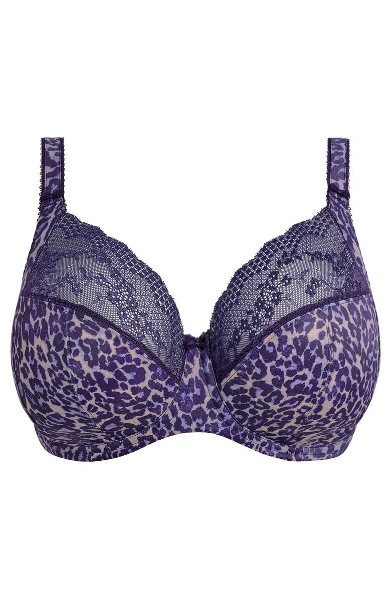 Elomi Lucie Full Figure Underwire Plunge Bra, Alternate, color, Midnight