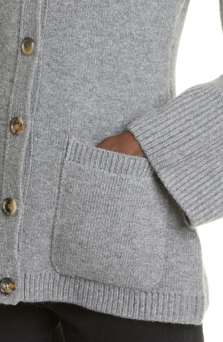 Khaite Lucy V-Neck Cashmere Cardigan, Alternate, color, 