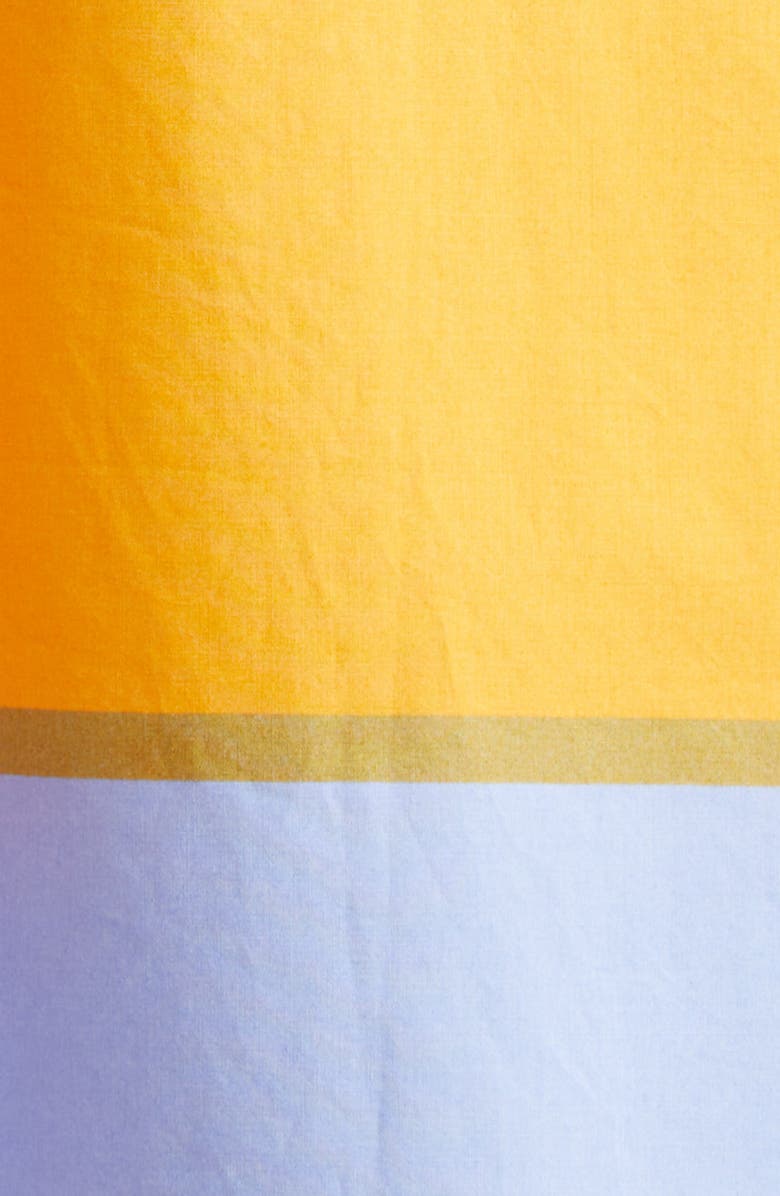 Marimekko Pelit Galleria Colorblock Stripe Cotton Dress, Alternate, color, Blue Orange