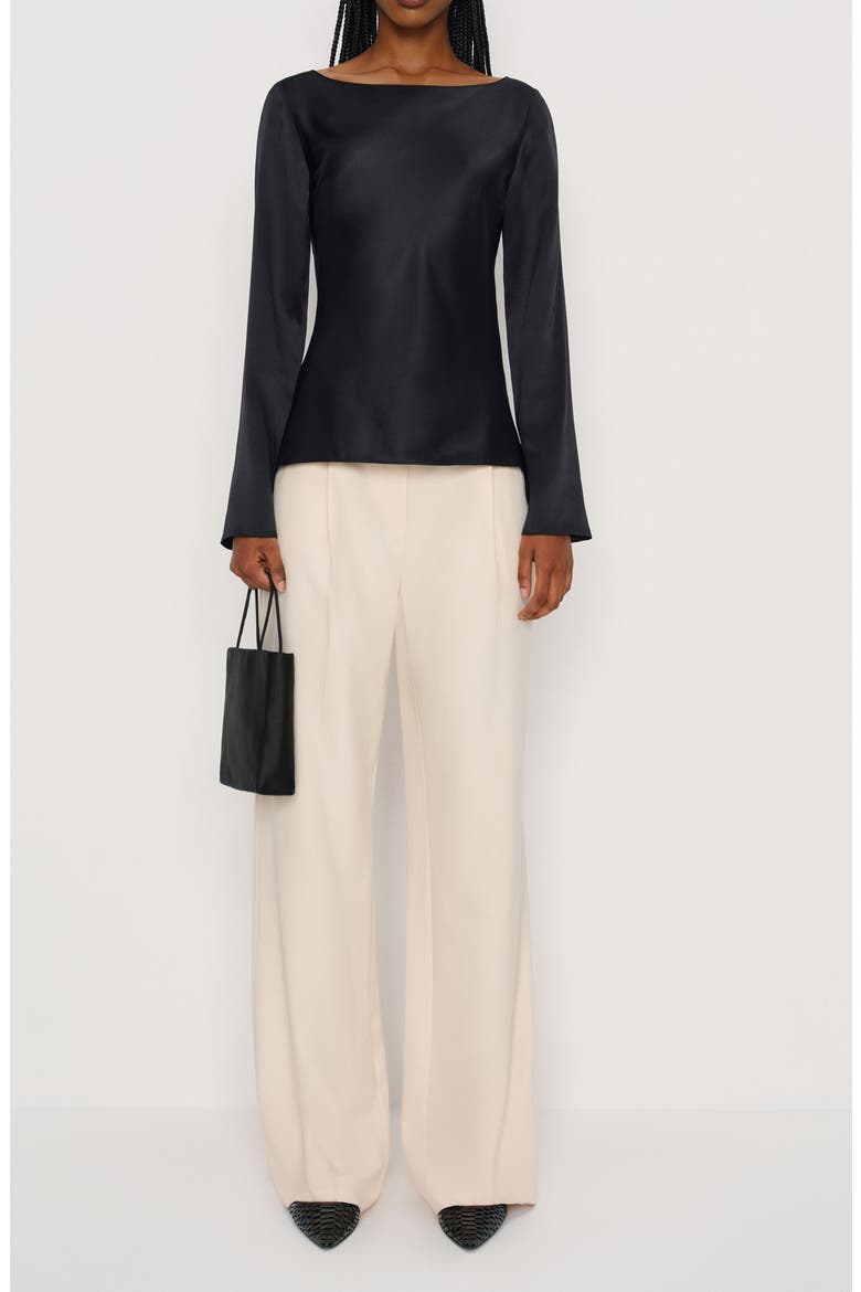 Marlow Silk Top, Alternate, color, BLACK
