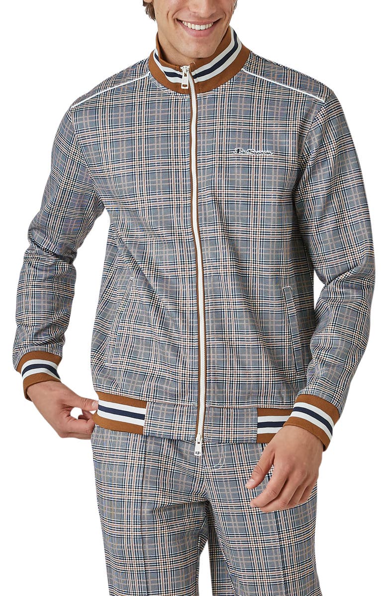 Ben Sherman Glen Plaid Track Jacket, Main, color,