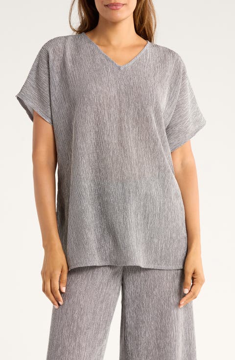 V-Neck Dolman Sleeve Tunic