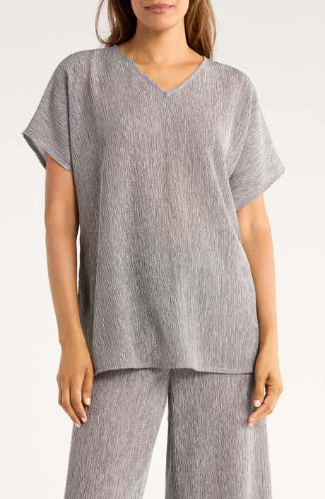 Eileen Fisher V-Neck Dolman Sleeve Tunic