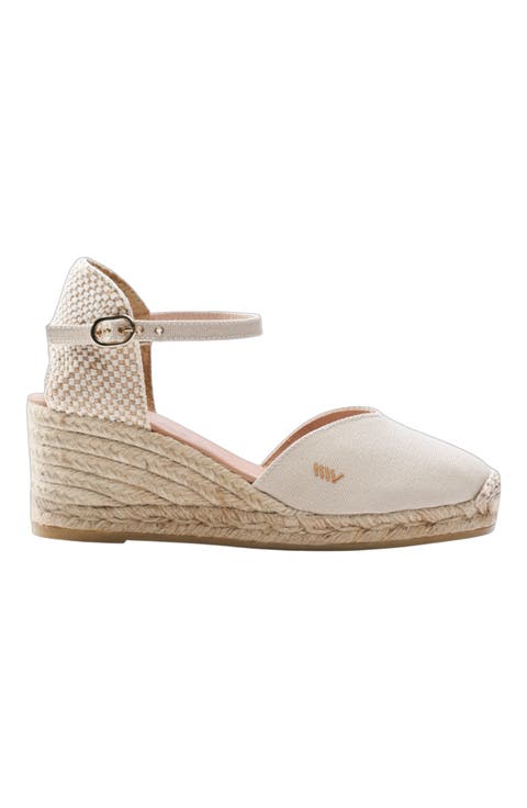 Reus Canvas Espadrille Wedges