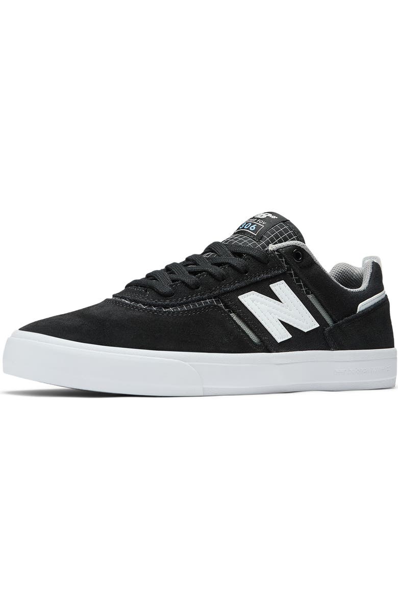 New Balance 306 Skate Sneaker, Alternate, color, Black/ White