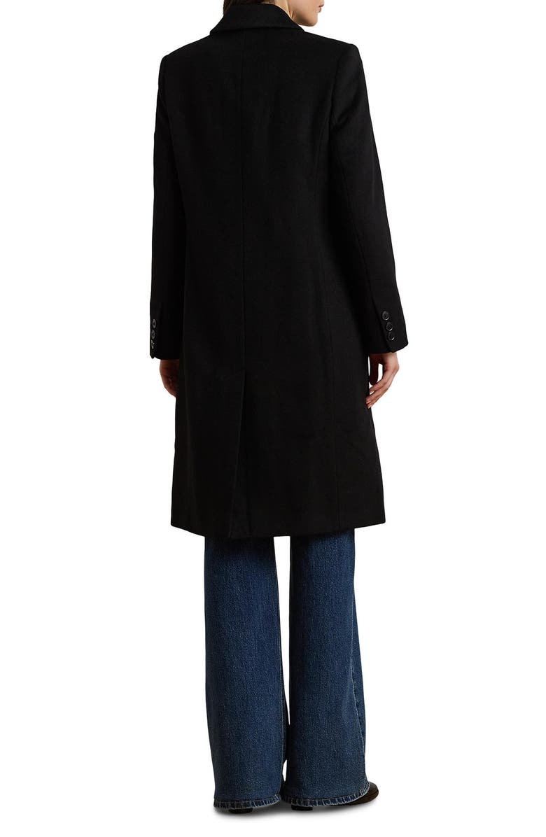 Wool Blend Reefer Coat