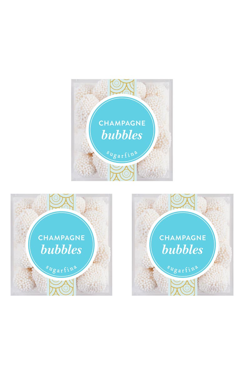 sugarfina <p>Champagne Bubbles Small Cube Set of 3</p>, Main, color, 