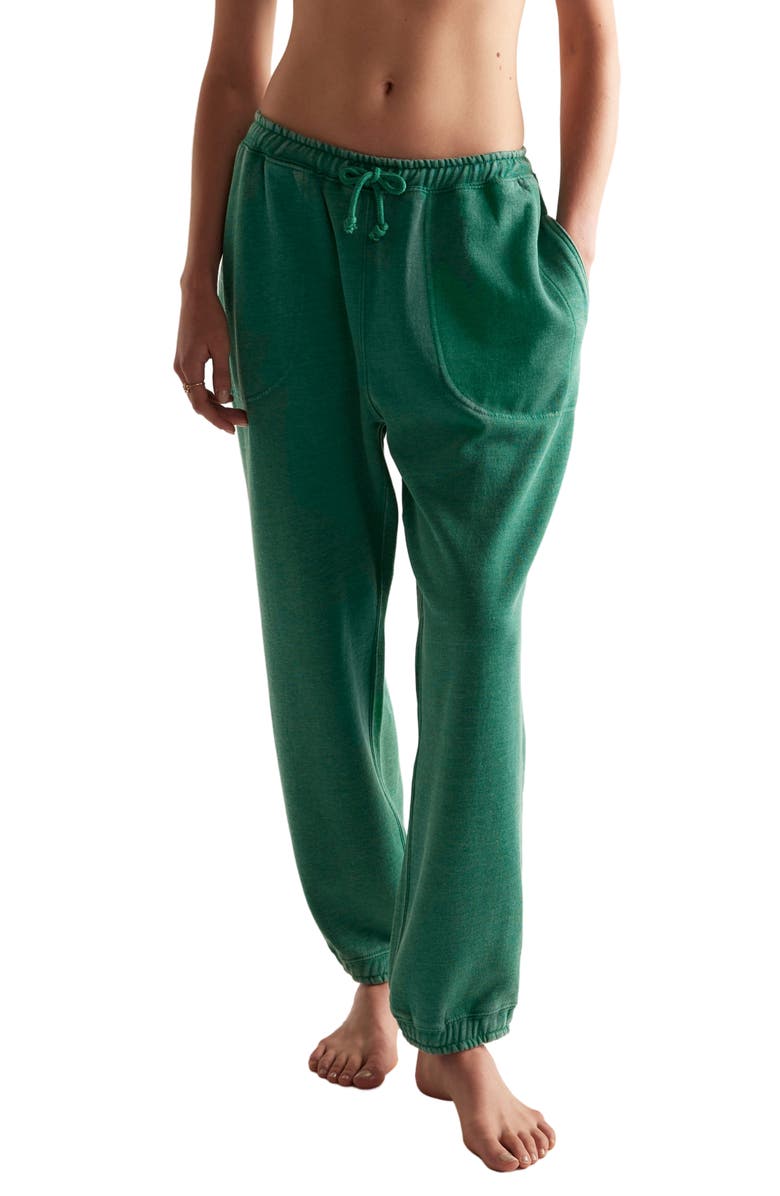 Free People Slow it Down Cotton Blend Joggers, Main, color, Rainforest Moss
