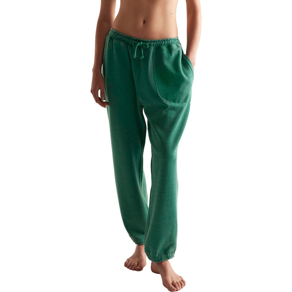 Free People Slow It Down Cotton Blend Joggers In Green