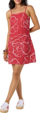 O'Neill Cecilia Floral Print Sleeveless Minidress